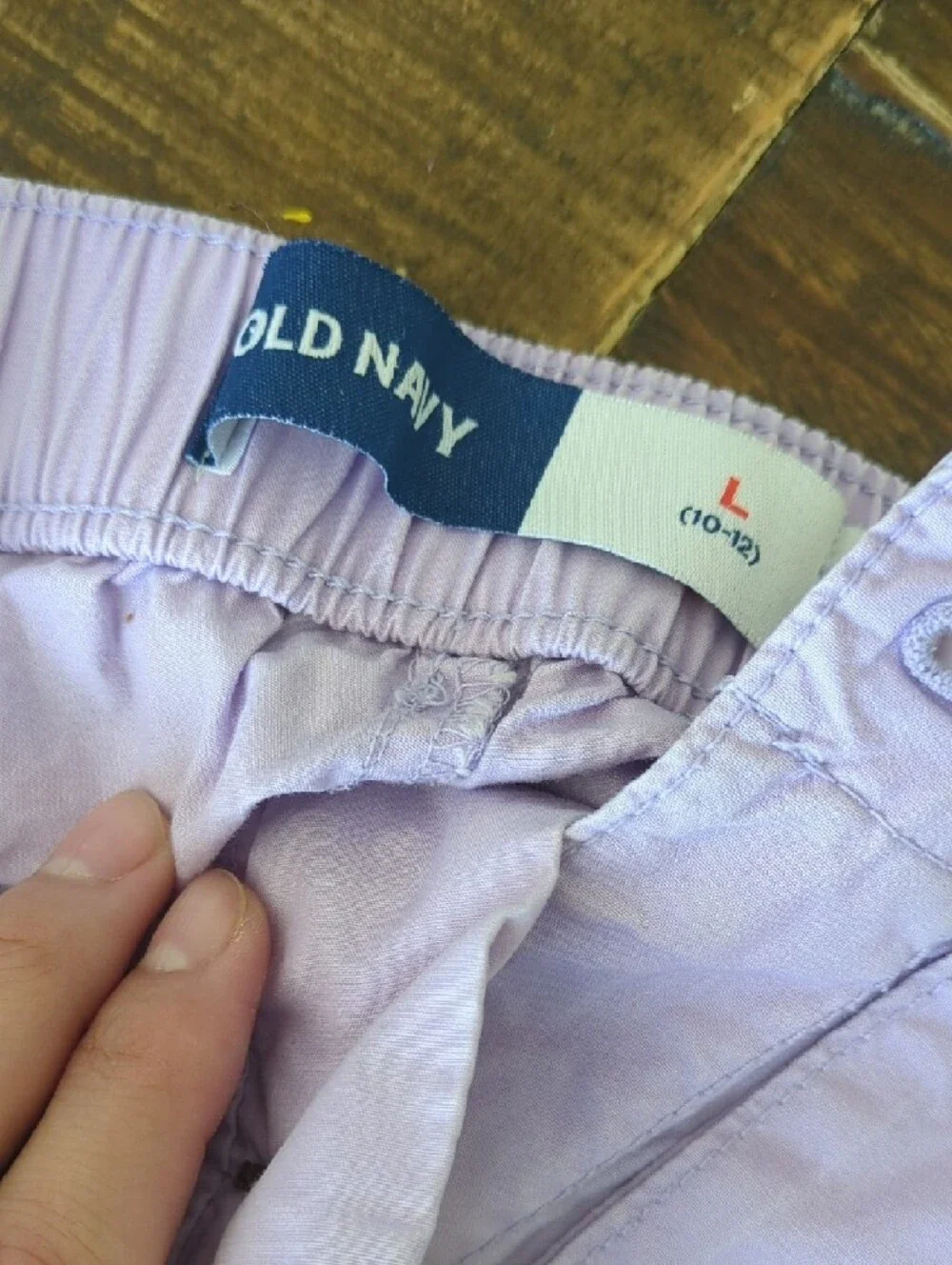 Old Navy Lavender Loose Poplin Cargo Pants